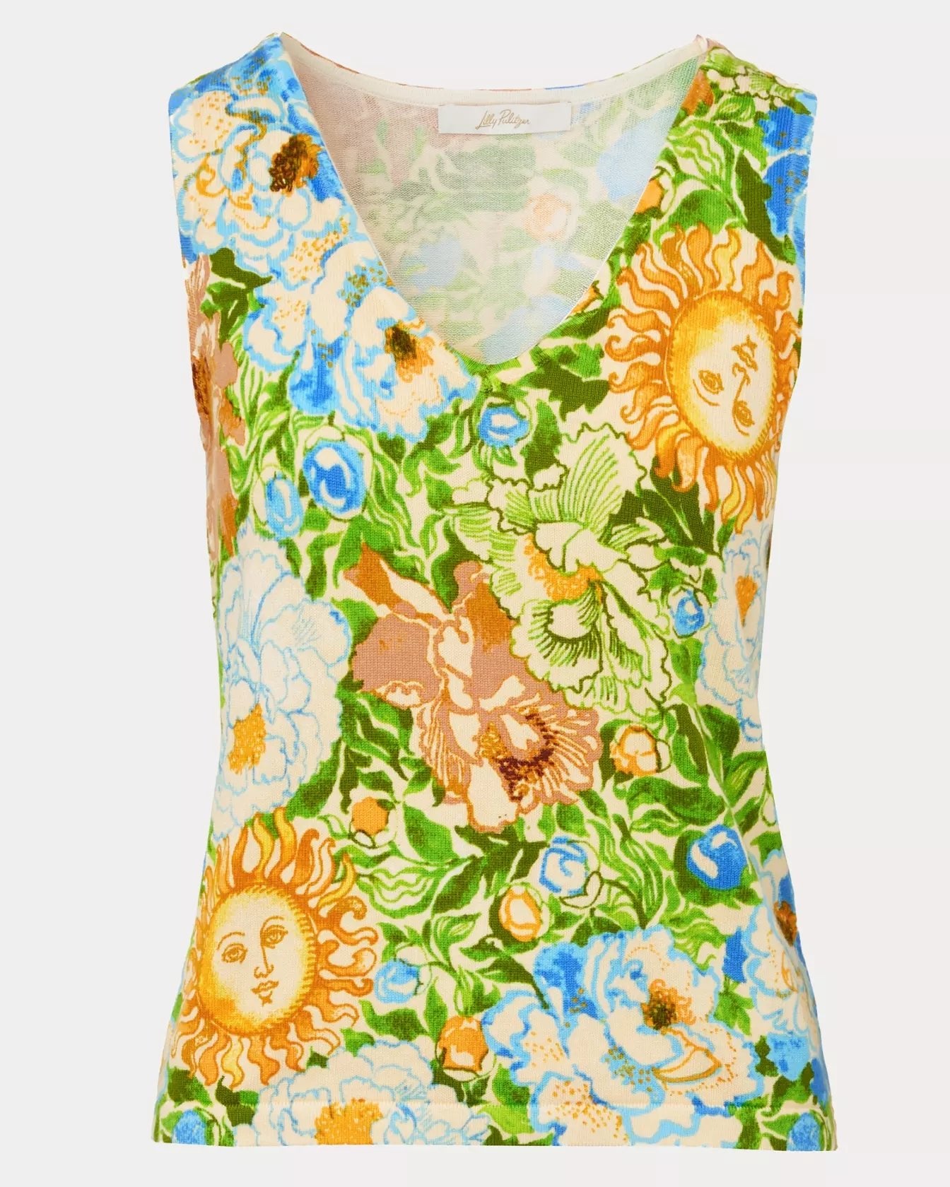 Pollyanne Sweater TankLILLY PULITZERThe Printed Peach Savannah