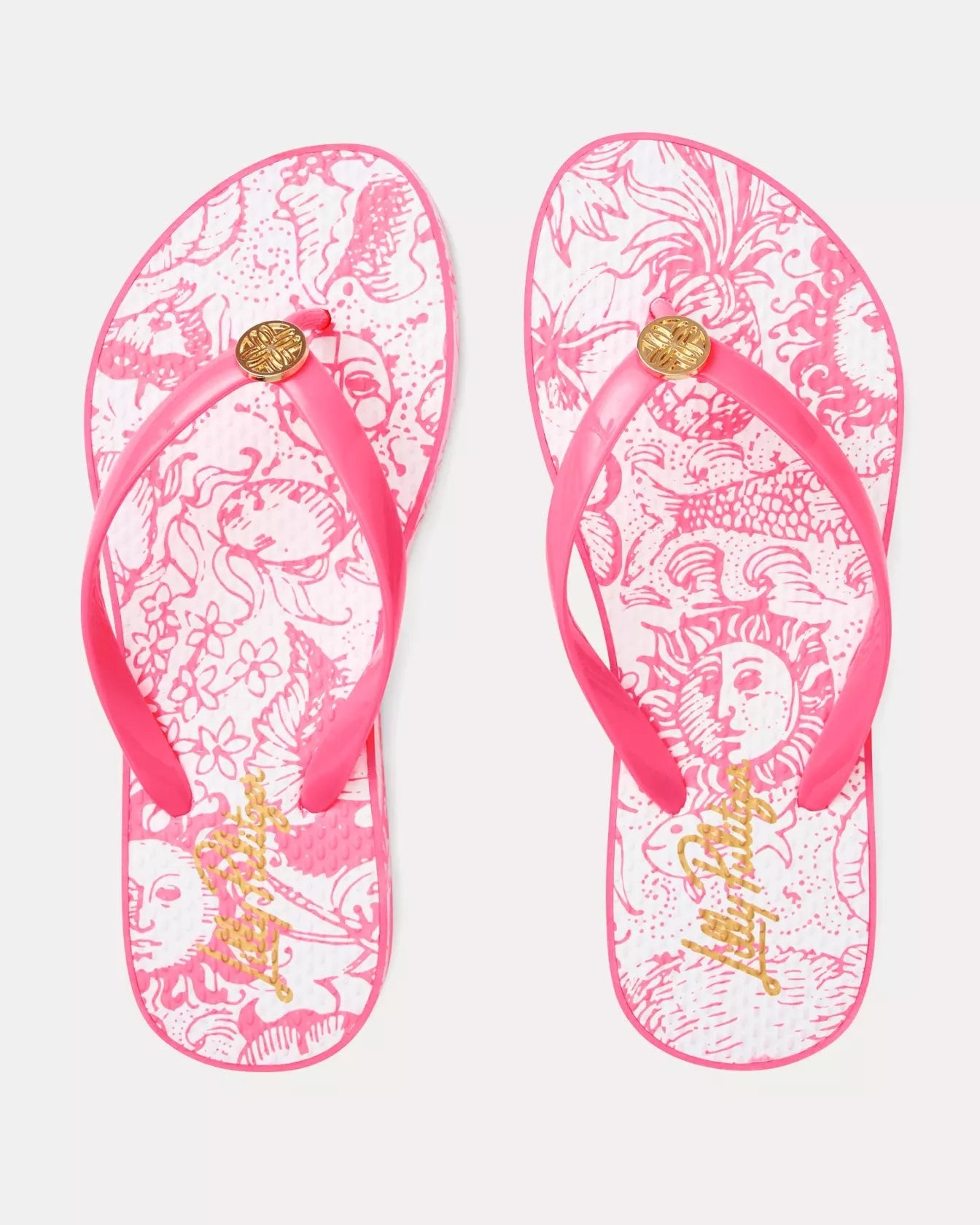 Pool Flip FlopAccessories - Shoes - SandalsLILLY PULITZERThe Printed Peach Savannah