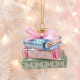 Pretty Little Library Books OrnamentChristmasThe Printed Peach Savannah