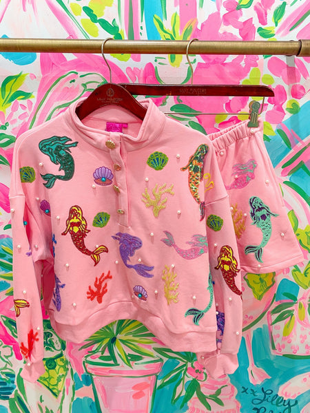 Printed Peach x Queen of Sparkles Exclusive Mermaid SweatshirtHeartland Retail ItemsQueen of SparklesThe Printed Peach Savannah