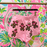 Printed Peach x Queen of Sparkles Pink Metallic Gingerbread ShortsQueen of SparklesThe Printed Peach Savannah