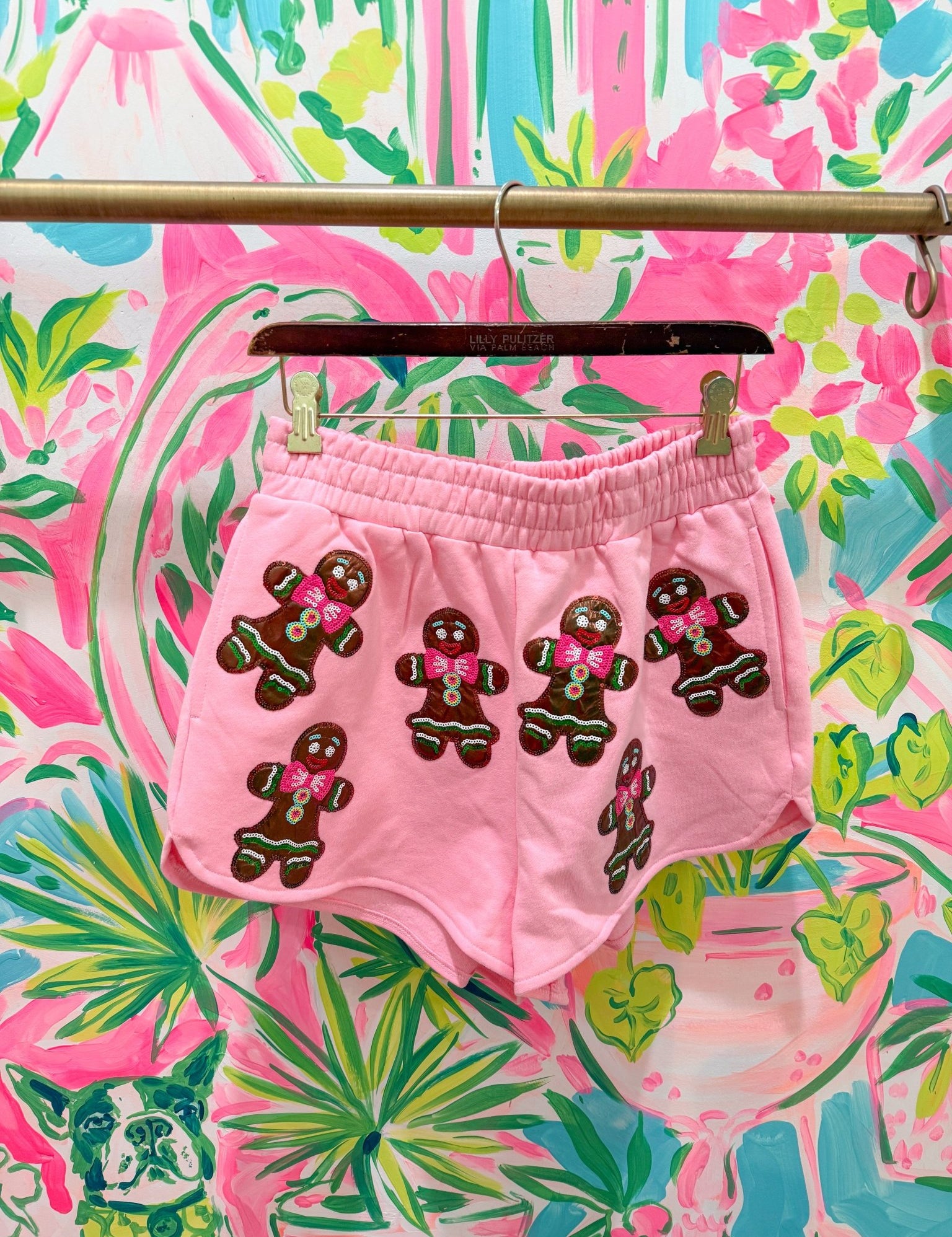 Printed Peach x Queen of Sparkles Pink Metallic Gingerbread ShortsQueen of SparklesThe Printed Peach Savannah