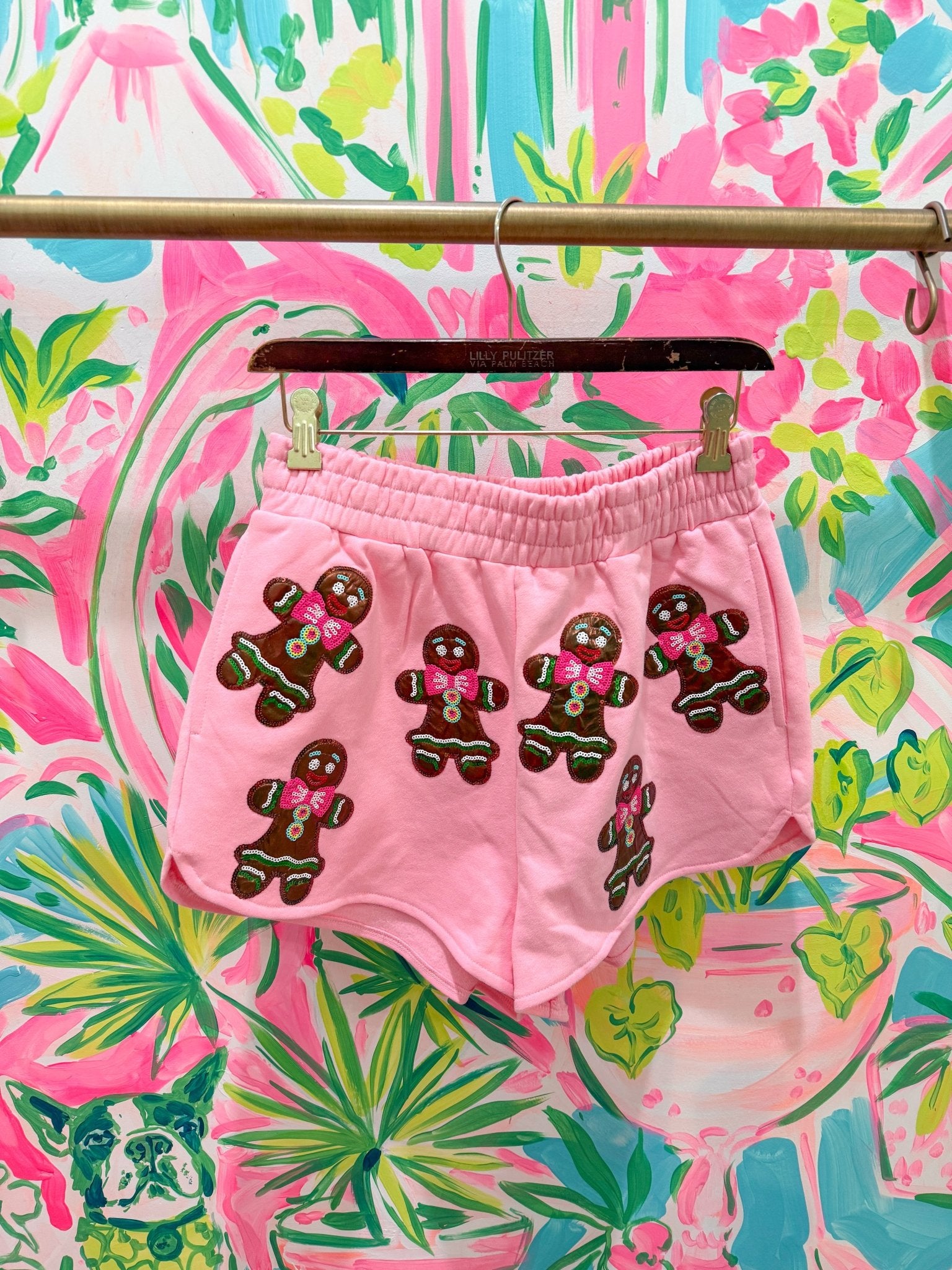 Printed Peach x Queen of Sparkles Pink Metallic Gingerbread ShortsQueen of SparklesThe Printed Peach Savannah