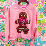 Printed Peach x Queen of Sparkles Pink Metallic Gingerbread SweatshirtQueen of SparklesThe Printed Peach Savannah