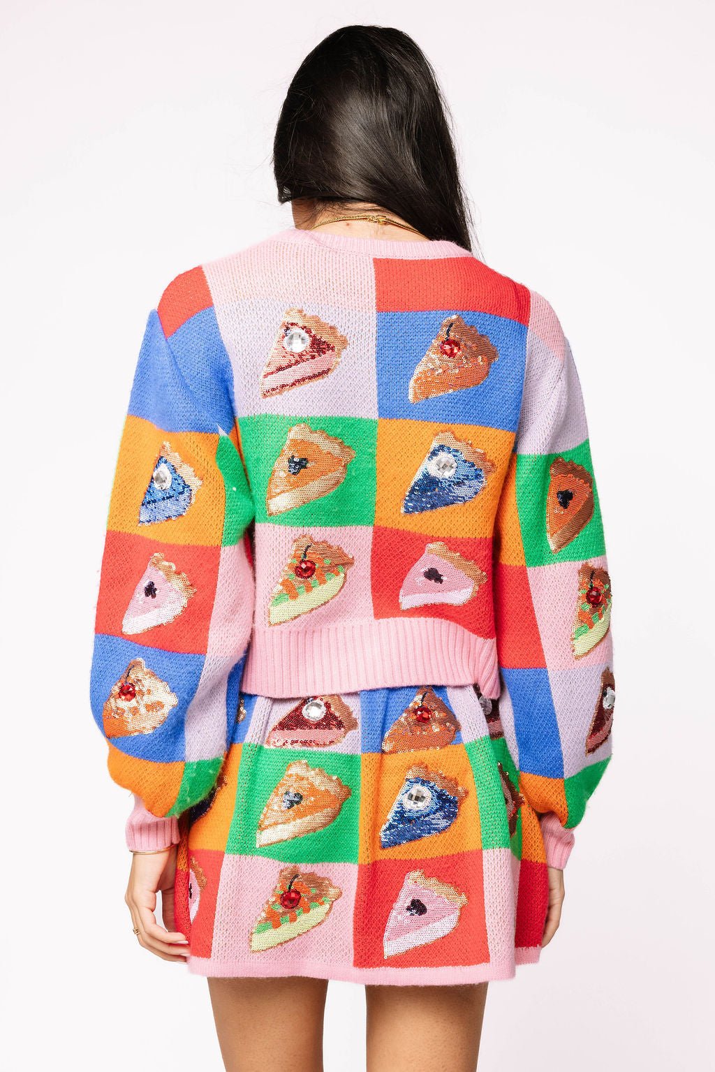 Rainbow Colorblock Piece of Pie Button Up SweaterQueen of SparklesThe Printed Peach Savannah