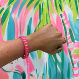 Rectangle Enamel Stretch BraceletJewelryThe Printed Peach Savannah