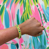 Rectangle Enamel Stretch BraceletJewelryThe Printed Peach Savannah