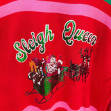 Red, Green & Pink 'Sleigh Queen' Stripe Sweater and Skirt SetQueen of SparklesThe Printed Peach Savannah
