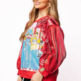 Red Nutcracker Ballet Stage Scene SweatshirtQueen of SparklesThe Printed Peach Savannah