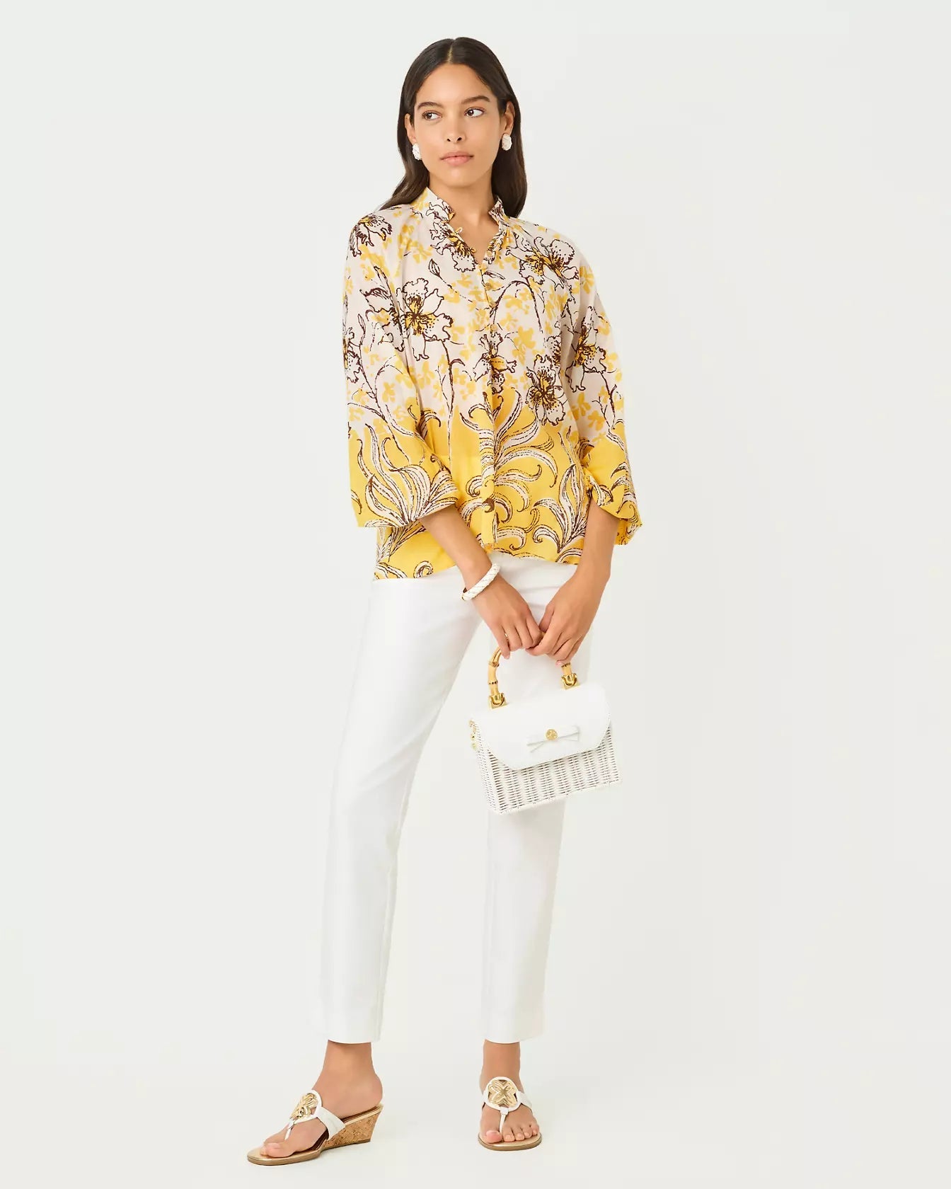 Renisha Long Sleeve TopWomen - BlousesLILLY PULITZERThe Printed Peach Savannah