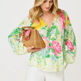 Renisha Long Sleeve TopWomen - Tops - BlousesLILLY PULITZERThe Printed Peach Savannah