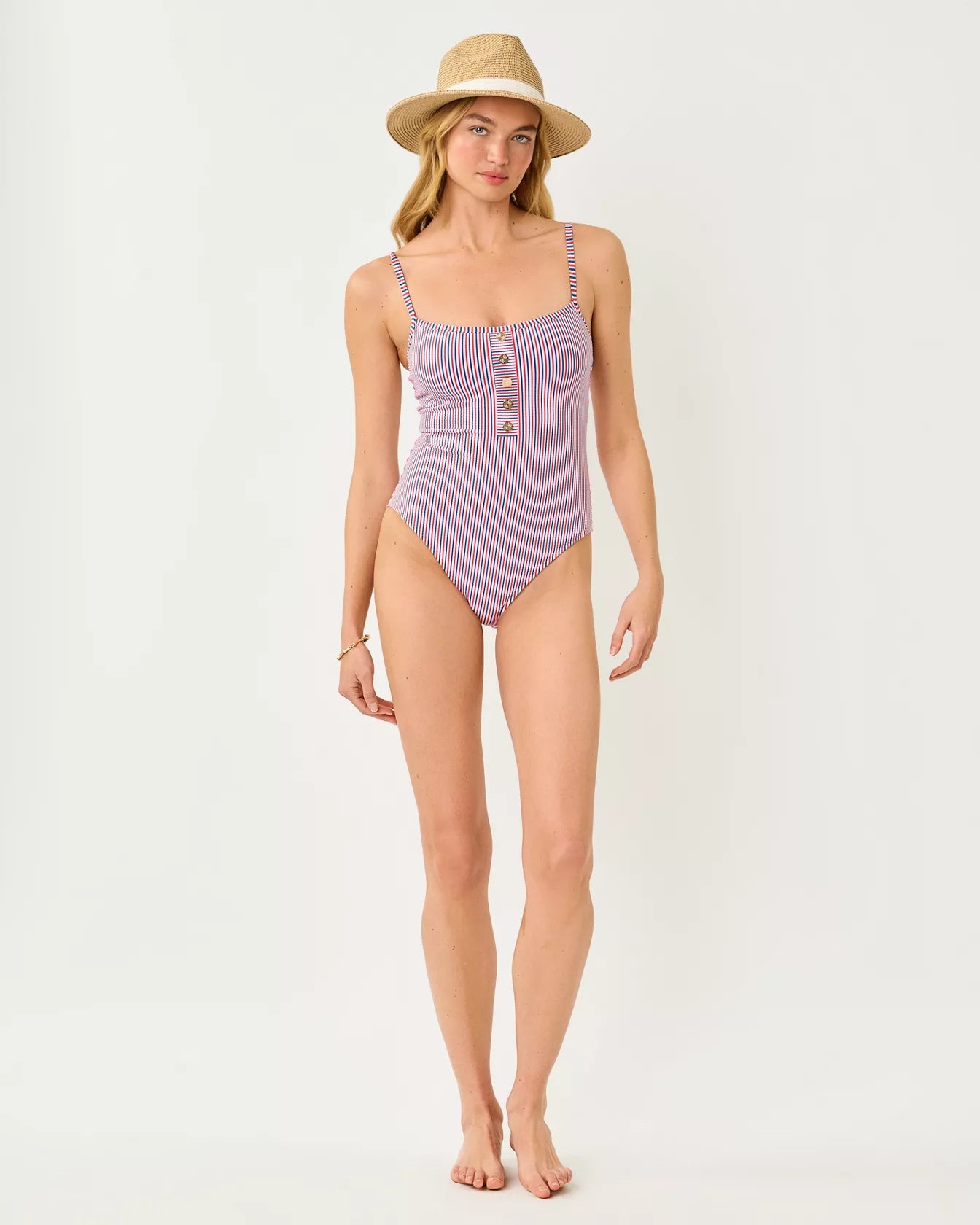 Rhiannan One - Piece SwimsuitWomen - Swim - One - Piece SwimsuitsLILLY PULITZERThe Printed Peach Savannah