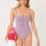 Rhiannan One - Piece SwimsuitWomen - Swim - One - Piece SwimsuitsLILLY PULITZERThe Printed Peach Savannah