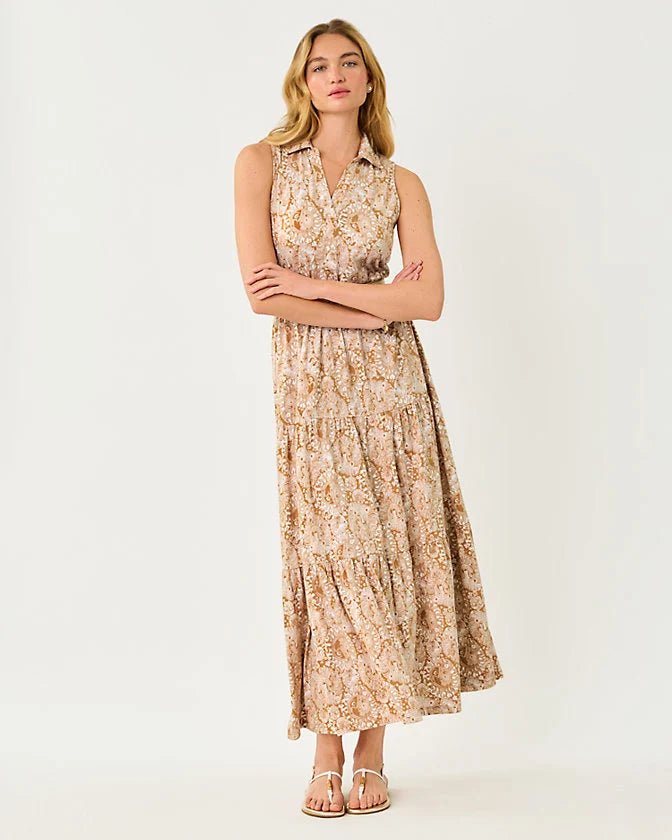 Riegan Maxi DressWomen - Dresses - A-Line/Easy DressesLILLY PULITZERThe Printed Peach Savannah