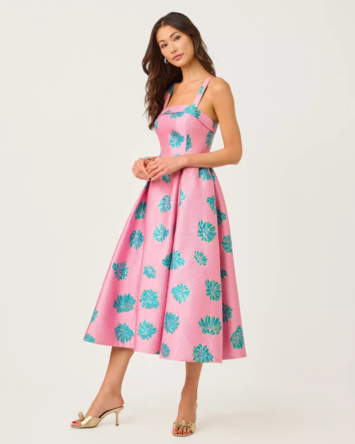 Rissy Midi DressLILLY PULITZERThe Printed Peach Savannah