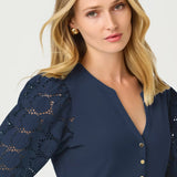 Ronson Eyelet Knit TopLILLY PULITZERThe Printed Peach Savannah