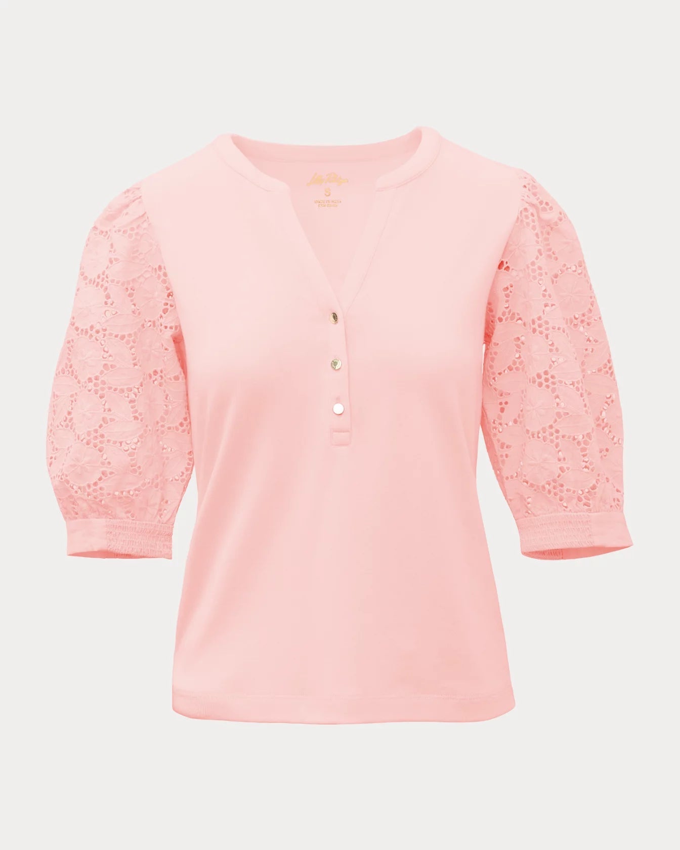 Ronson Eyelet Knit TopLILLY PULITZERThe Printed Peach Savannah