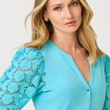 Ronson Eyelet Knit TopLILLY PULITZERThe Printed Peach Savannah