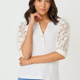 Ronson Eyelet Knit TopLILLY PULITZERThe Printed Peach Savannah