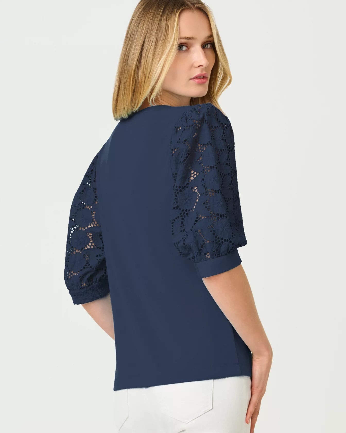 Ronson Eyelet Knit TopLILLY PULITZERThe Printed Peach Savannah