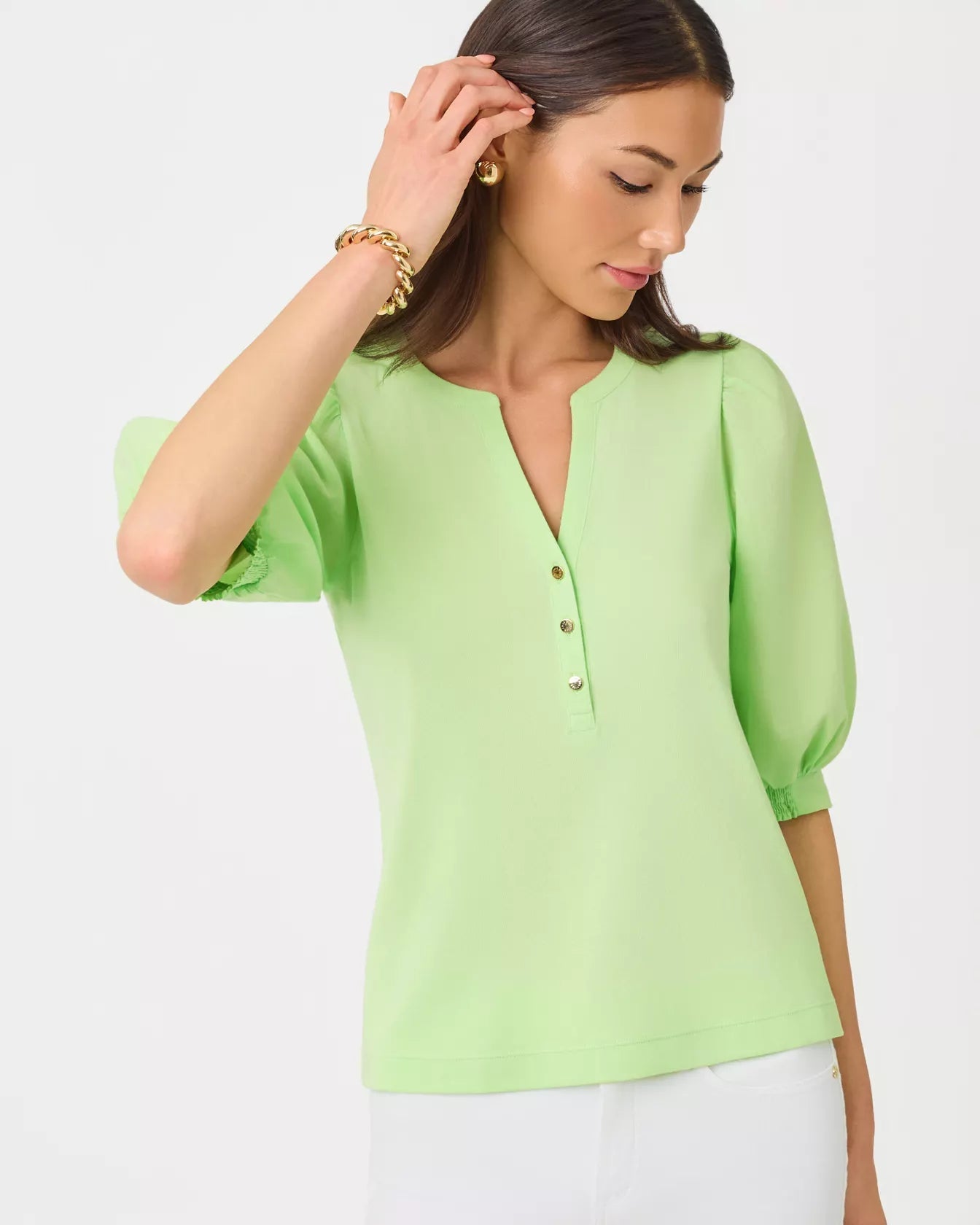 Ronson Knit TopWomen - Tops - TeesLILLY PULITZERThe Printed Peach Savannah