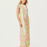 Rosalena Stretch Maxi Shift DressDresses Straight DressesLILLY PULITZERThe Printed Peach Savannah
