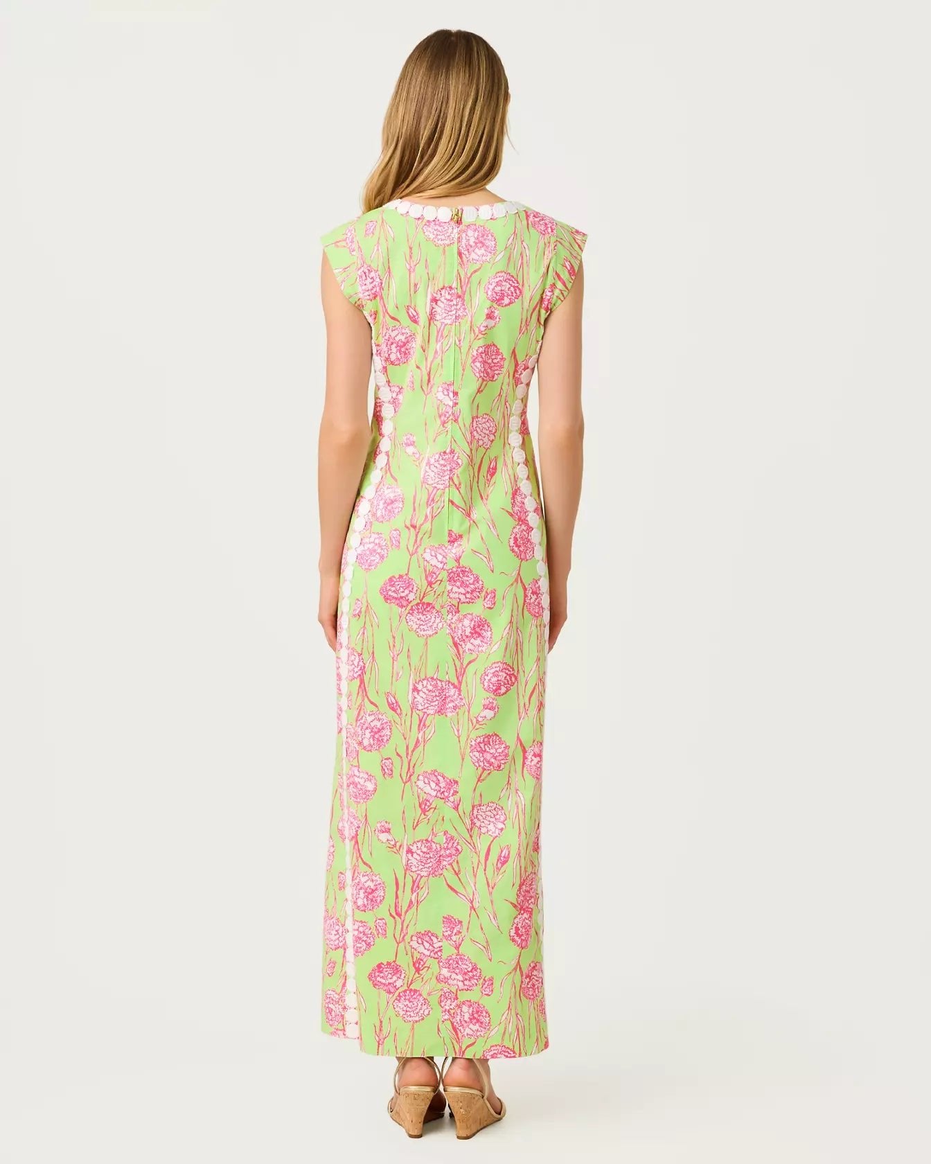 Rosalena Stretch Maxi Shift DressDresses Straight DressesLILLY PULITZERThe Printed Peach Savannah
