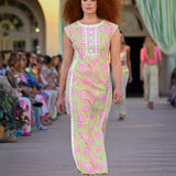 Rosalena Stretch Maxi Shift DressDresses Straight DressesLILLY PULITZERThe Printed Peach Savannah