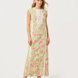 Rosalena Stretch Maxi Shift DressDresses Straight DressesLILLY PULITZERThe Printed Peach Savannah