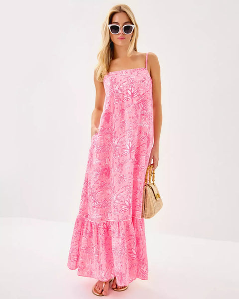 Rozalie Linen Maxi DressWomens - DressesLILLY PULITZERThe Printed Peach Savannah