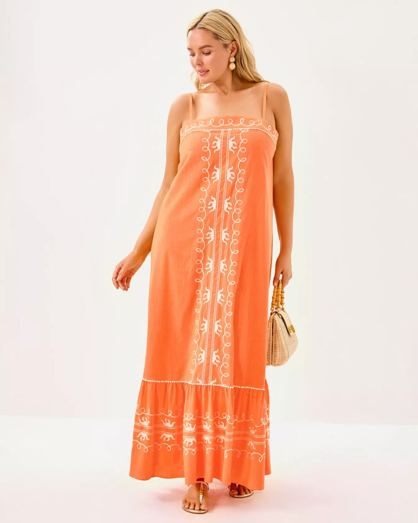 Rozalie Maxi DressWomens - DressesLILLY PULITZERThe Printed Peach Savannah
