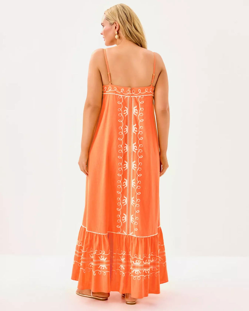 Rozalie Maxi DressWomens - DressesLILLY PULITZERThe Printed Peach Savannah