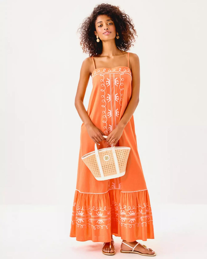 Rozalie Maxi DressWomens - DressesLILLY PULITZERThe Printed Peach Savannah