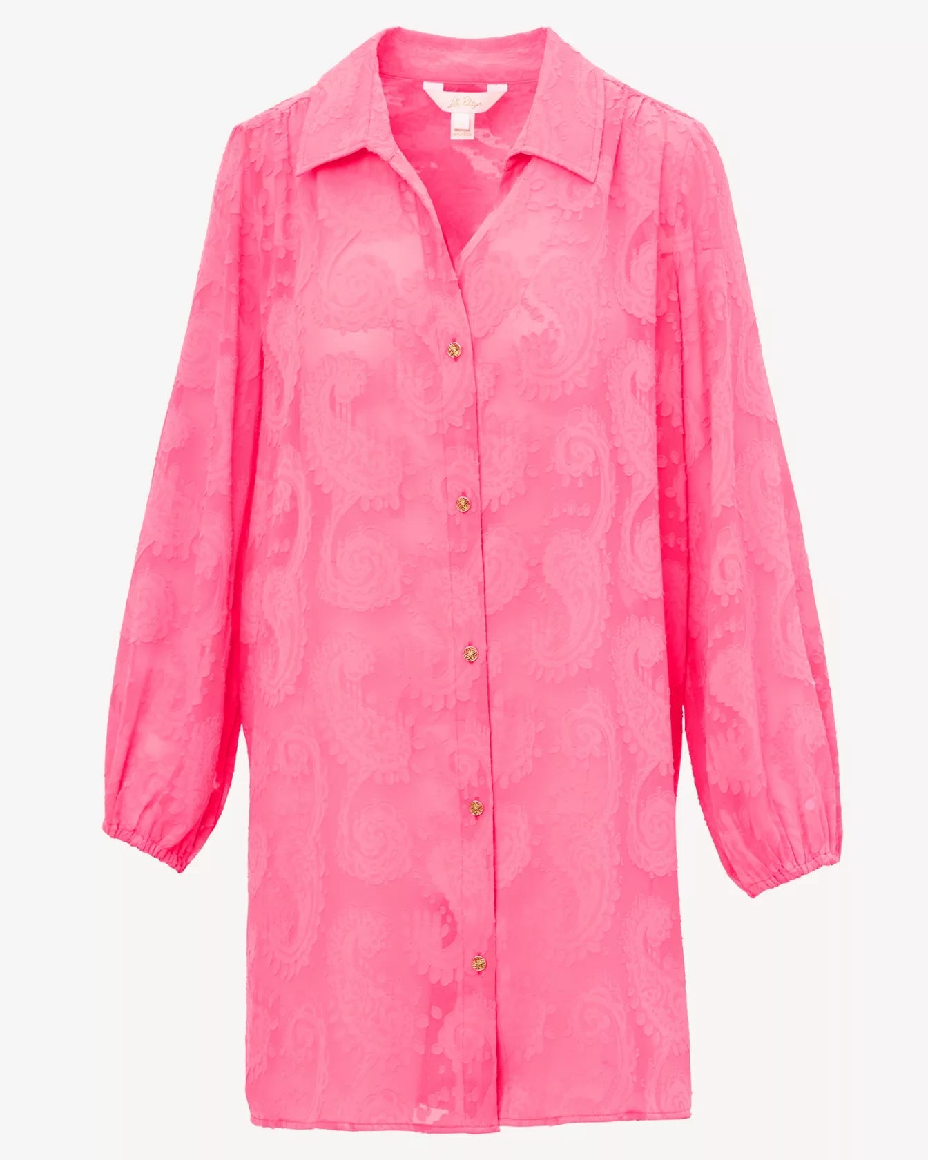 Sadira Long Sleeve Cover - UpWomen - Swim - Cover UpsLILLY PULITZERThe Printed Peach Savannah