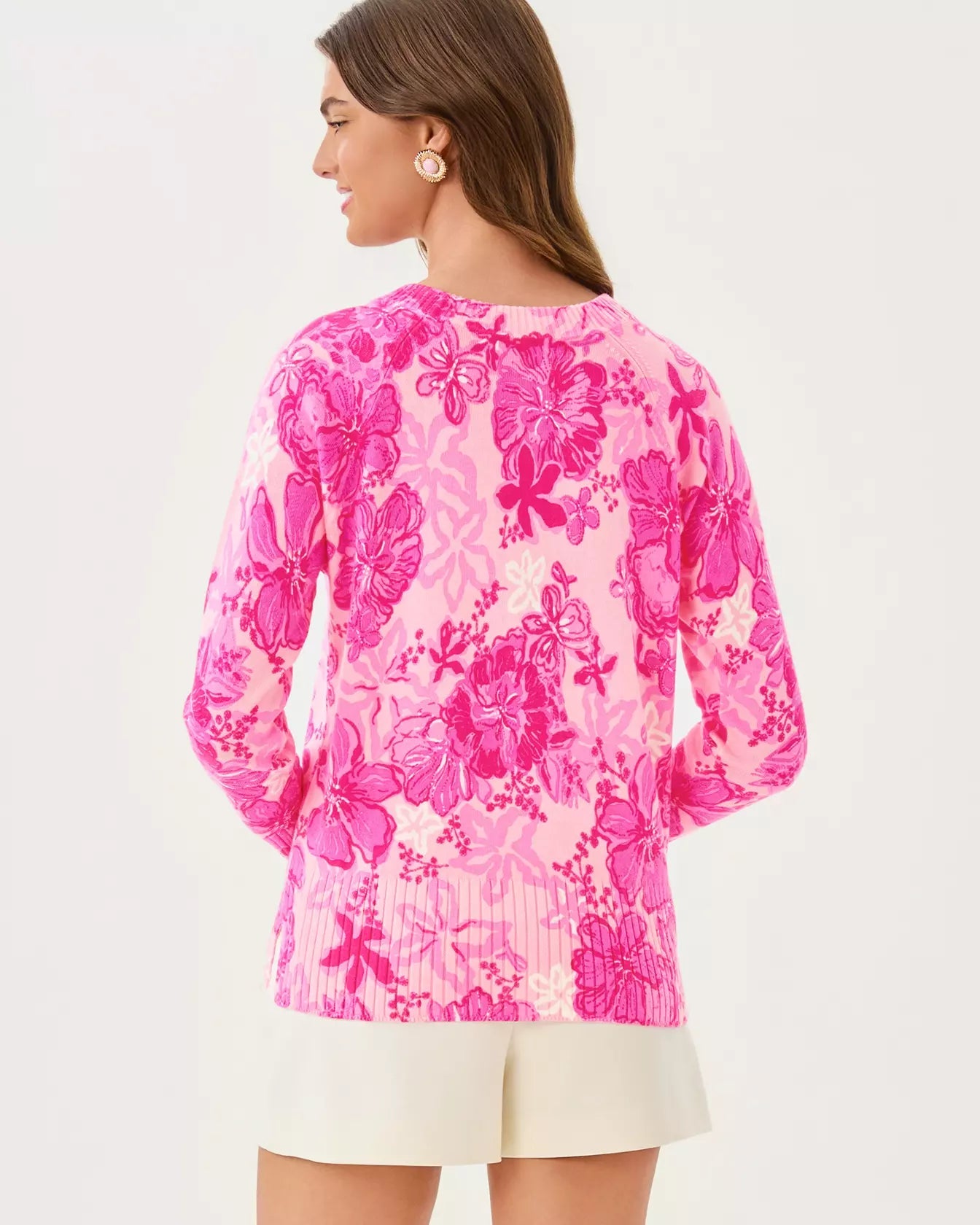 Salima SweaterWomen - Sweaters & Cardigans - Pullover SweatersLILLY PULITZERThe Printed Peach Savannah