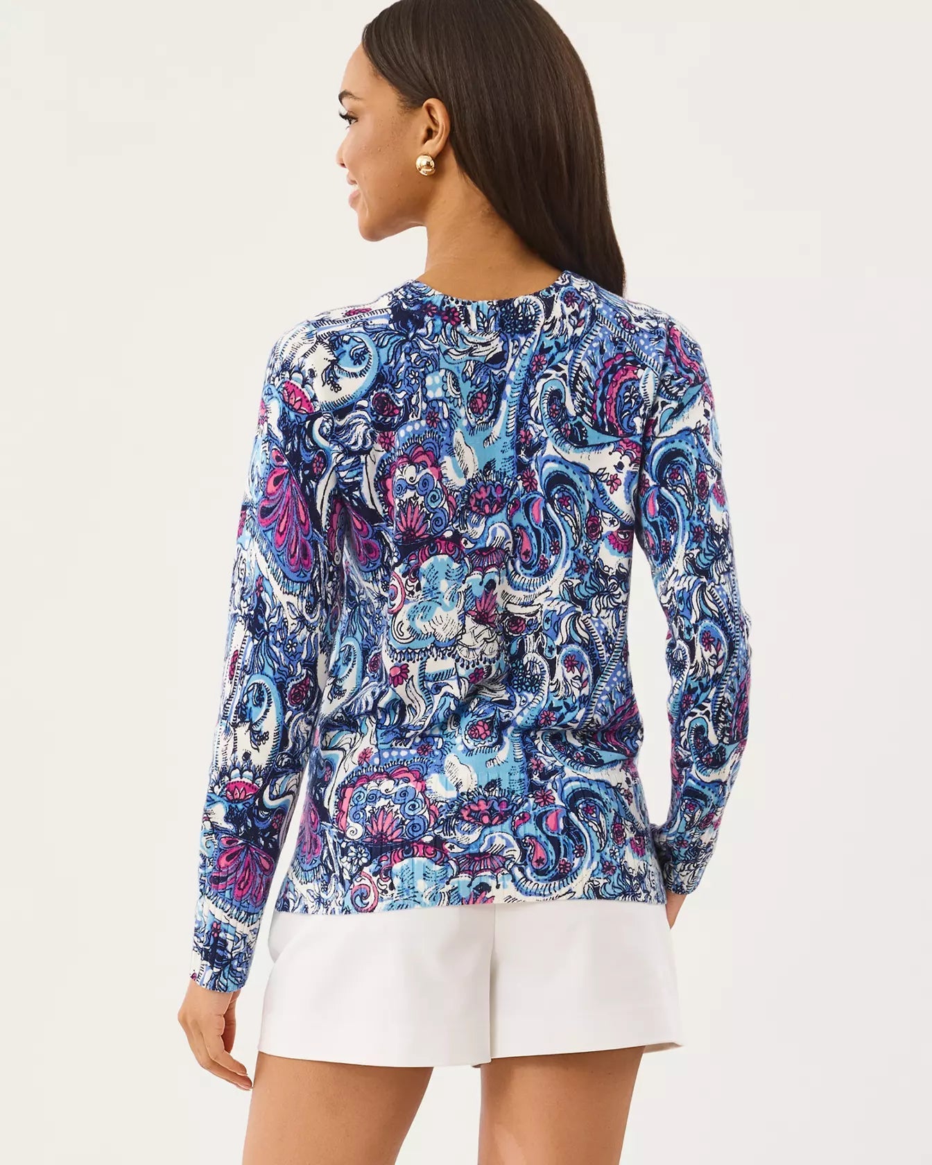 Salima SweaterLILLY PULITZERThe Printed Peach Savannah