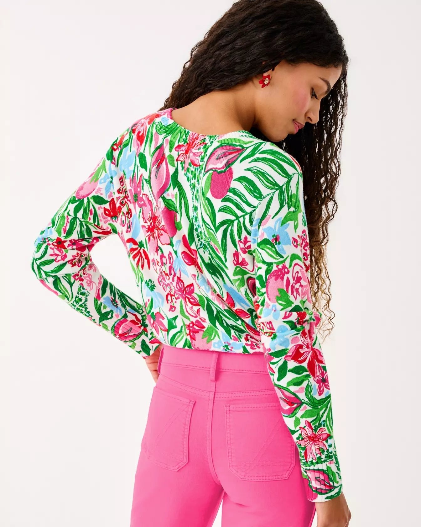 Salima SweaterWomen - Sweaters & Cardigans - Pullover SweatersLILLY PULITZERThe Printed Peach Savannah