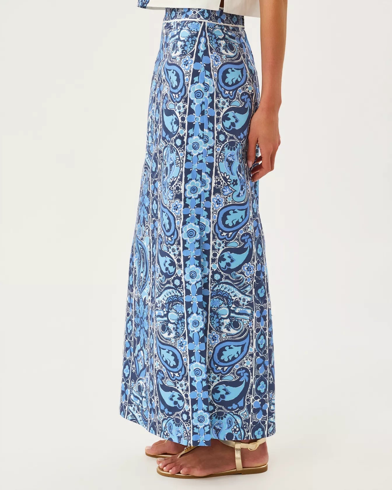 Sanders Maxi SkirtWomen - Bottoms - SkirtsLILLY PULITZERThe Printed Peach Savannah