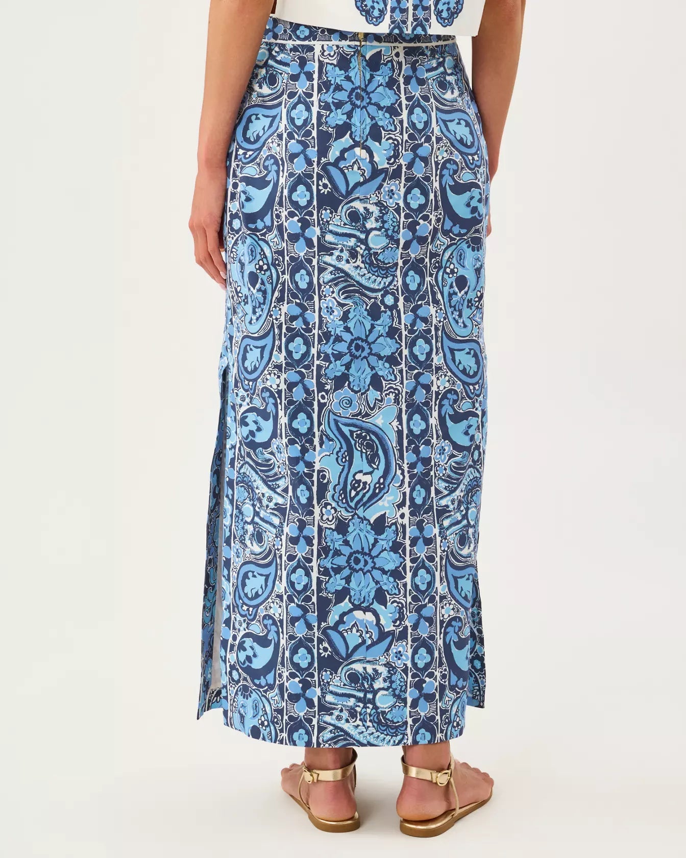 Sanders Maxi SkirtWomen - Bottoms - SkirtsLILLY PULITZERThe Printed Peach Savannah