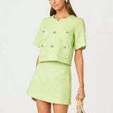 Sarissa Boucle Mini SkirtWomen - Bottoms - SkirtsLILLY PULITZERThe Printed Peach Savannah