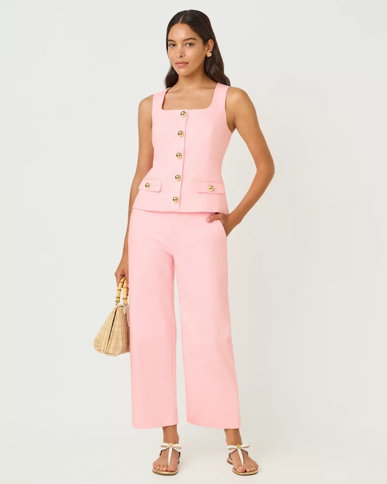 Sarissa Crop PantLILLY PULITZERThe Printed Peach Savannah