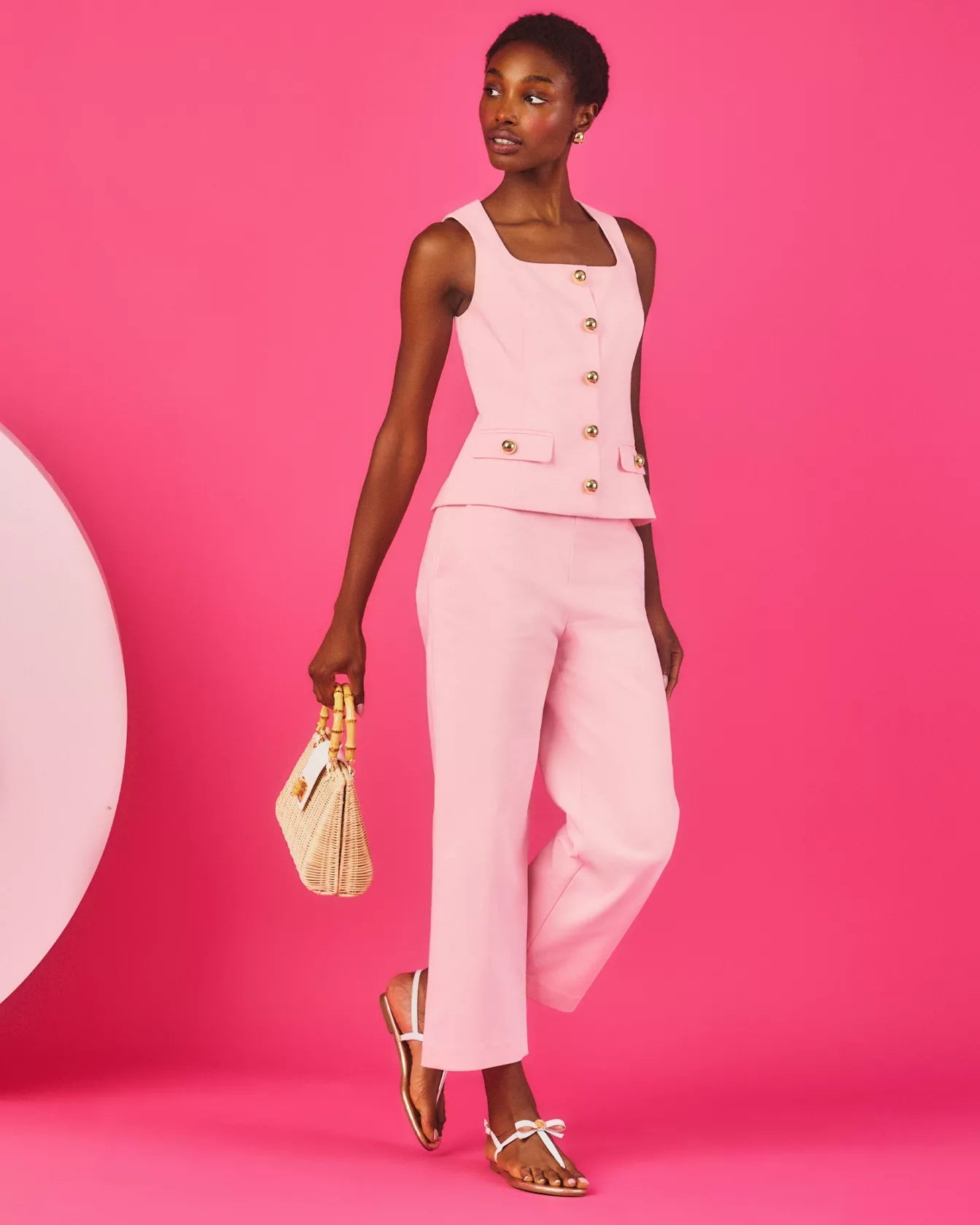 Sarissa Crop PantLILLY PULITZERThe Printed Peach Savannah