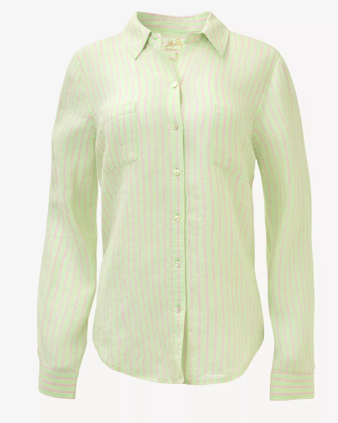 Sea View Button DownWomen - TopsLILLY PULITZERThe Printed Peach Savannah