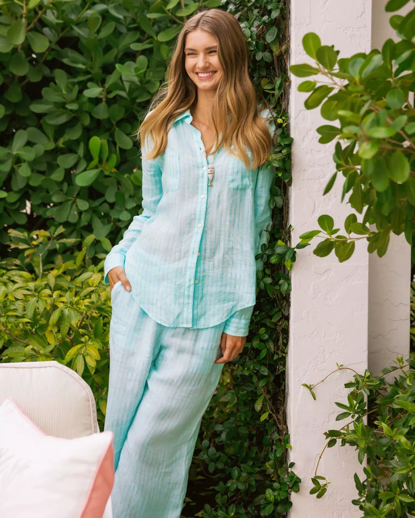Sea View Button DownWomen - Tops - Tunics & ShirtsLILLY PULITZERThe Printed Peach Savannah