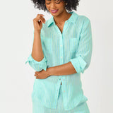 Sea View Button DownWomen - Tops - Tunics & ShirtsLILLY PULITZERThe Printed Peach Savannah