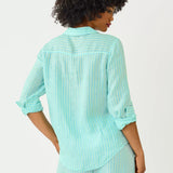 Sea View Button DownWomen - Tops - Tunics & ShirtsLILLY PULITZERThe Printed Peach Savannah