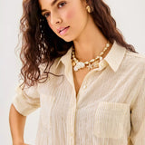 Sea View Button Down TopHeartland Retail ItemsLILLY PULITZERThe Printed Peach Savannah