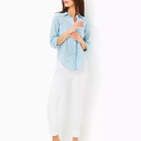 Sea View Button Down TopWomen - Tops - Tunics & ShirtsLILLY PULITZERThe Printed Peach Savannah