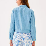 Seaspray Linen JacketWomens - RompersLILLY PULITZERThe Printed Peach Savannah