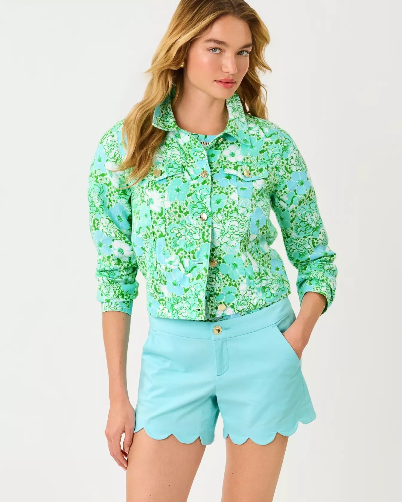 Seaspray Linen JacketLILLY PULITZERThe Printed Peach Savannah